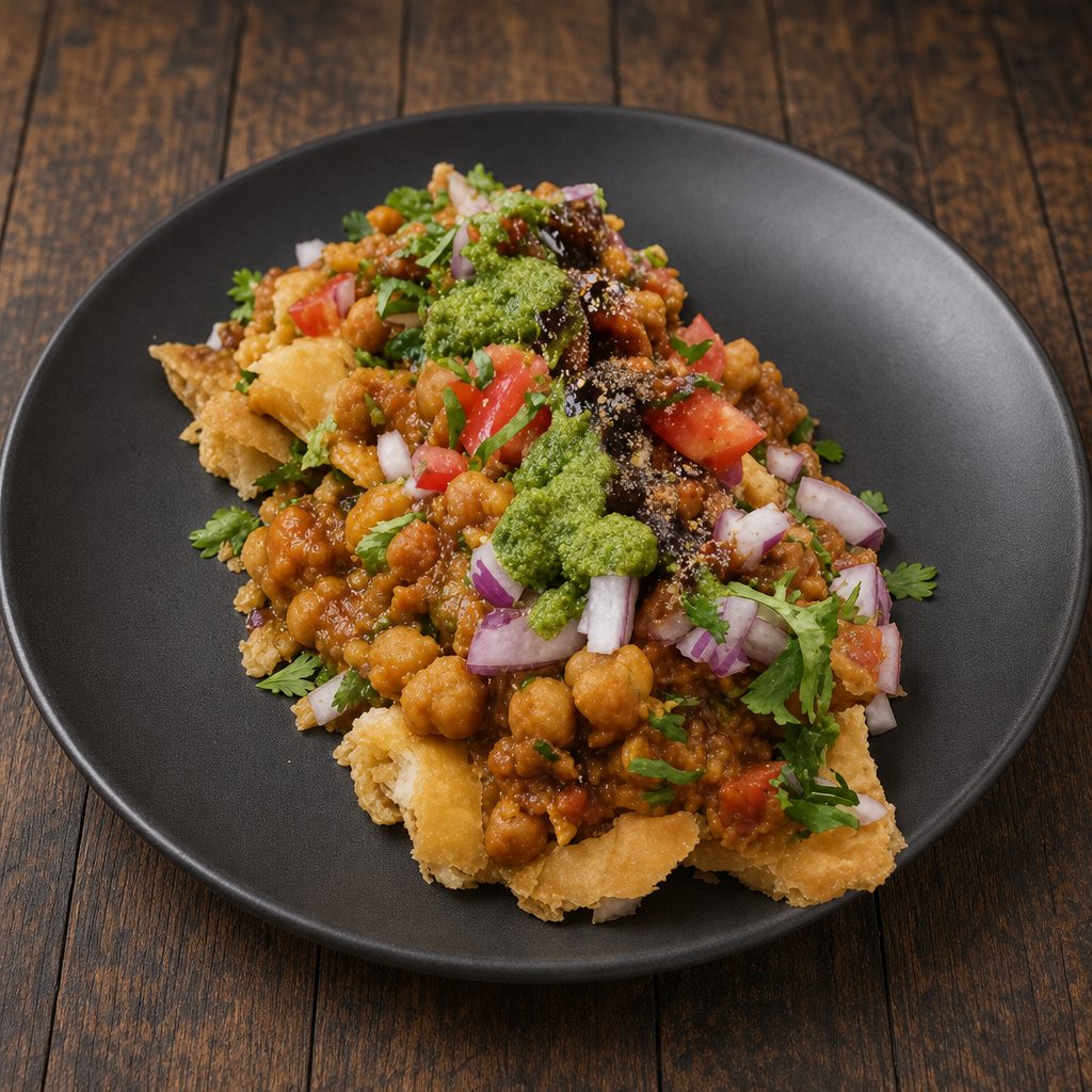 Samosa Chaat (V/option).