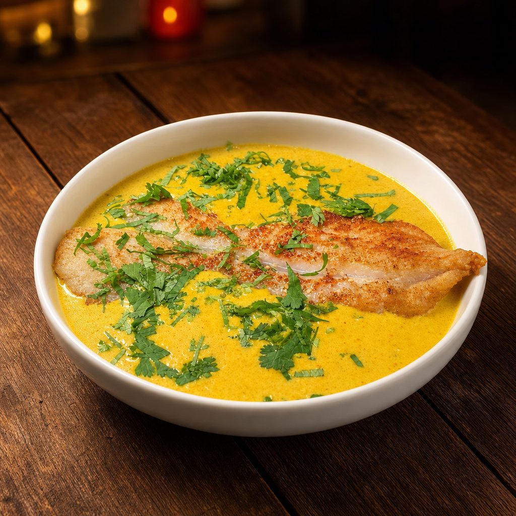 Yellow Handi Fish Curry (NEW).
