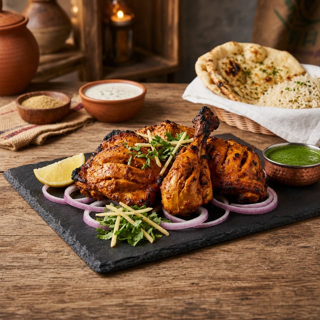 Tandoori Bone-In Signature Tandoori Chicken.