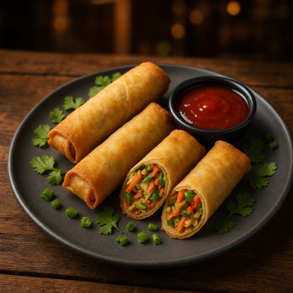Veg. Spring Roll (5pcs) (V).