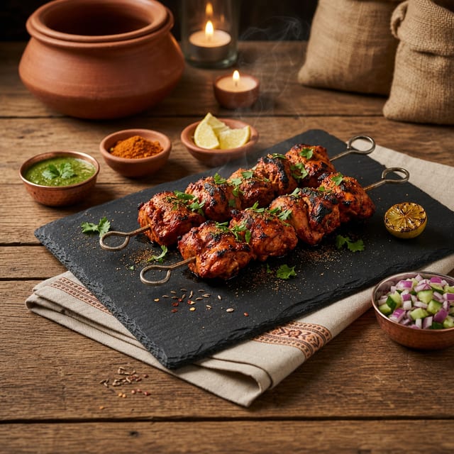 Tandoori Chicken Tikka Boti (Choose Flavors).