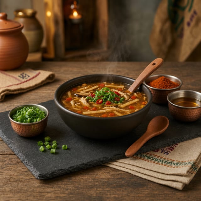Chicken Hot & Sour Soup 16oz.