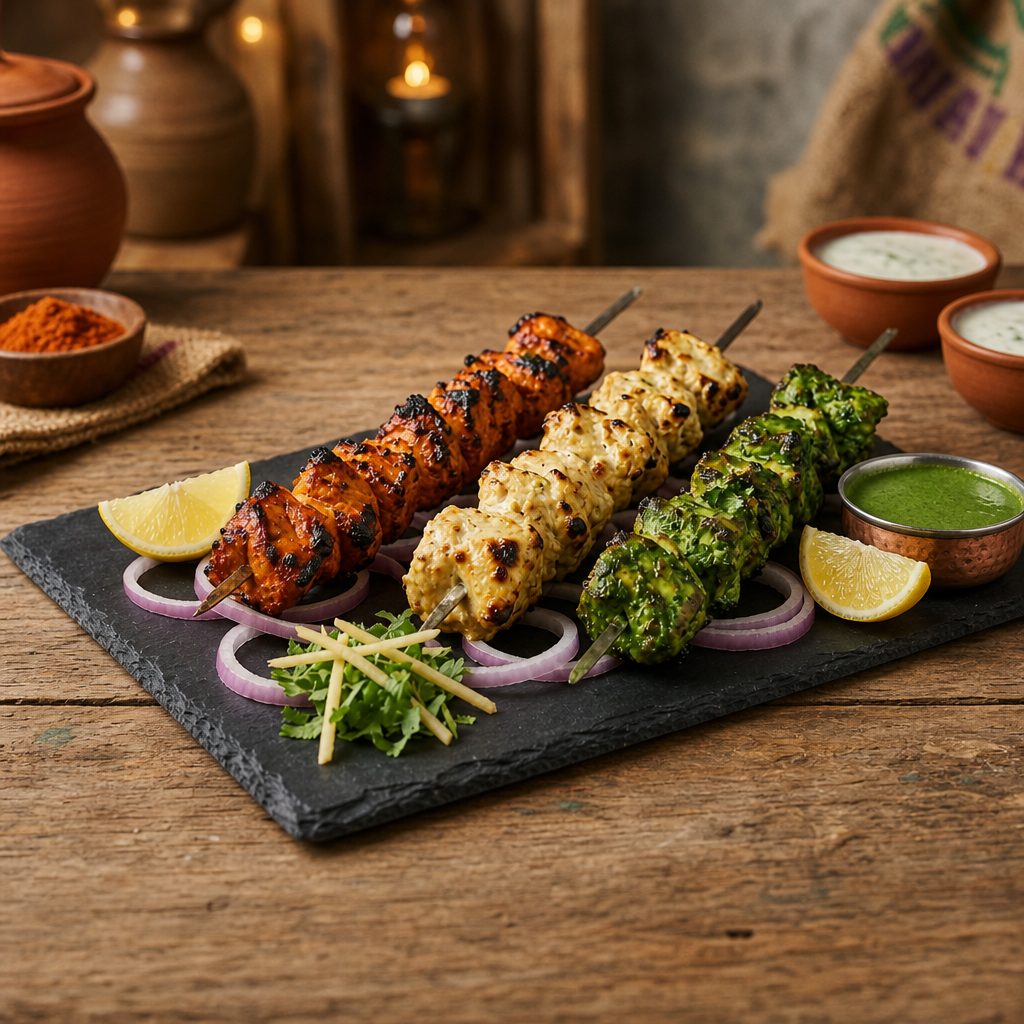 Tandoori Paneer Tikka (Choose Flavors) VEG. (8Pcs).