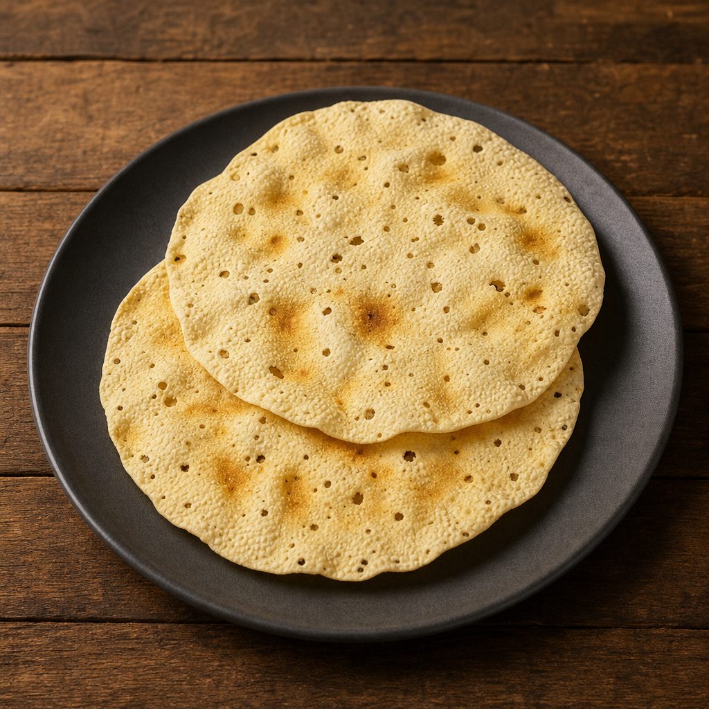 Papadums.