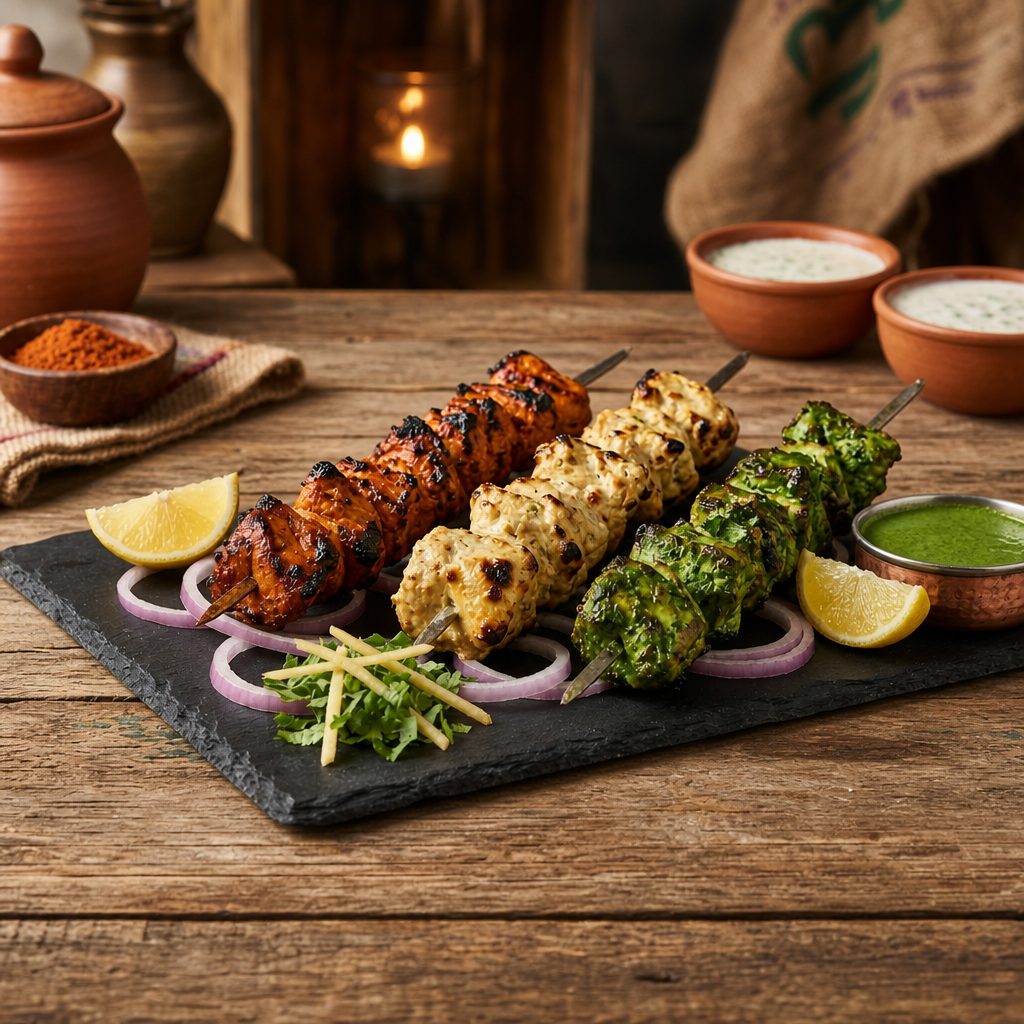 Trio Chicken Tikka Boti (9Pcs).