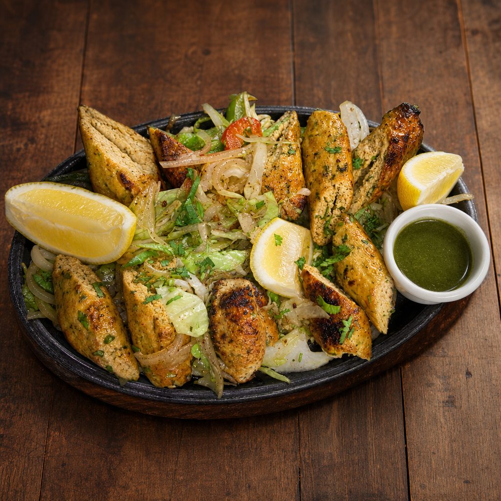 Tandoori Chicken Seekh Kabab.