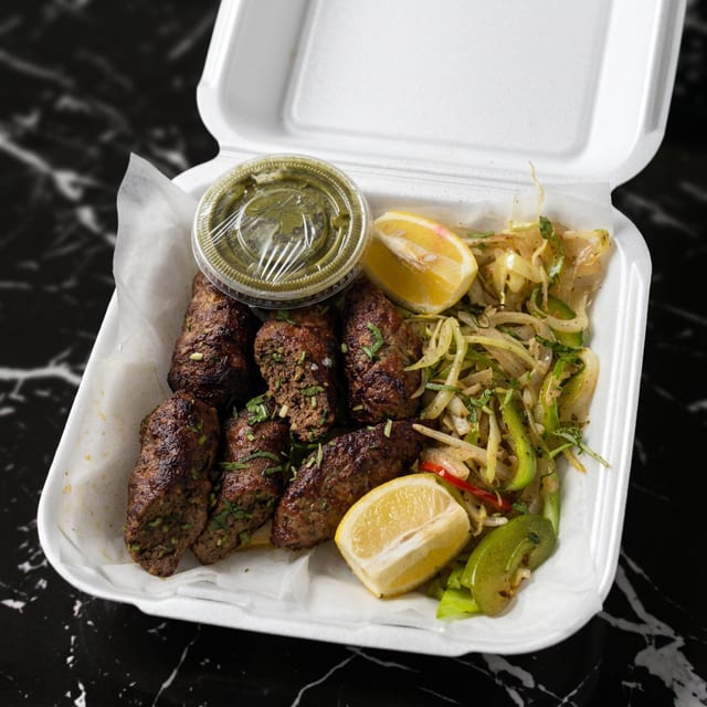 Tandoori Beef Seekh Kabab.