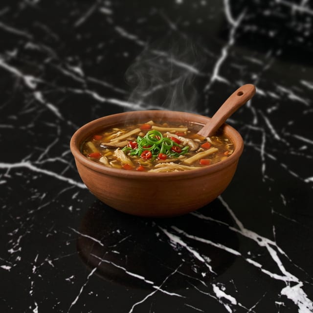 Chicken Hot & Sour Soup 16oz.