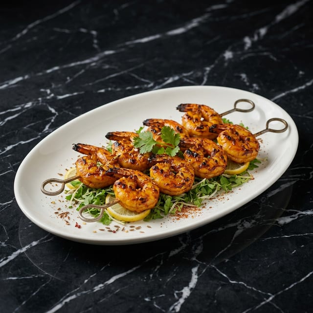 Tandoori Garlic Shrimp.