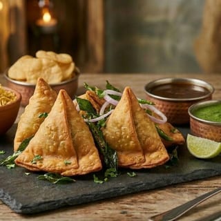 Samosa Combo (2 VEG,1 CHICKEN)
